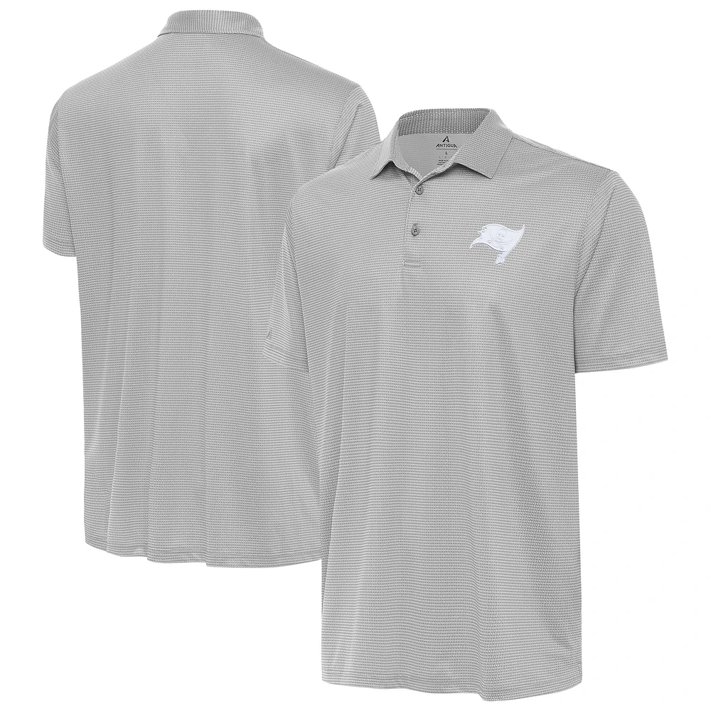 Men's Antigua White Tampa Bay Buccaneers Rings Polo