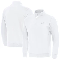 Men's Antigua White Arizona Cardinals Victory Quarter-Zip Top