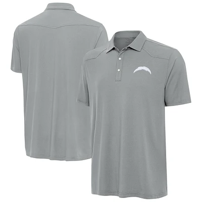 Men's Gray Los Angeles Chargers Western Performance Polo