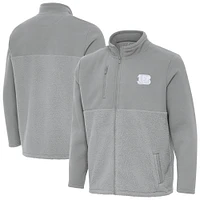 Men's Antigua  Gray Cincinnati Bengals Daily Fused Full-Zip Jacket