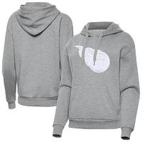 Women's Antigua  Heather Gray Tennessee Titans Victory Pullover Hoodie