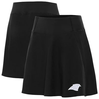 Women's Antigua Black Carolina Panthers Chip Skort