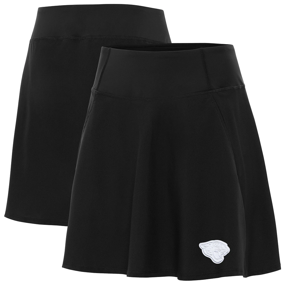 Women's Antigua Black Jacksonville Jaguars Chip Skort