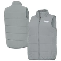 Women's Antigua  Gray Seattle Seahawks Experience Full-Zip Vest