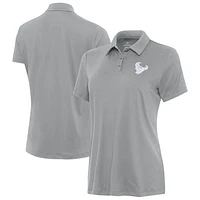 Women's Antigua  Gray Houston Texans Reprocess Polo