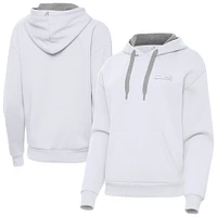 Women's Antigua  White Seattle Seahawks Victory Pullover Hoodie