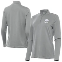 Women's Antigua Green Bay Packers Reprocess Quarter-Zip Top