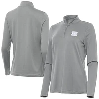 Women's Antigua  Gray Cincinnati Bengals Reprocess Quarter-Zip Top