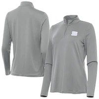 Women's Antigua  Gray Cincinnati Bengals Reprocess Quarter-Zip Top