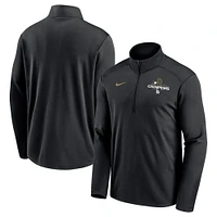 Men's Nike Black Los Angeles Dodgers 2024 World Series Champions  Pacer Performance Half-Zip Top