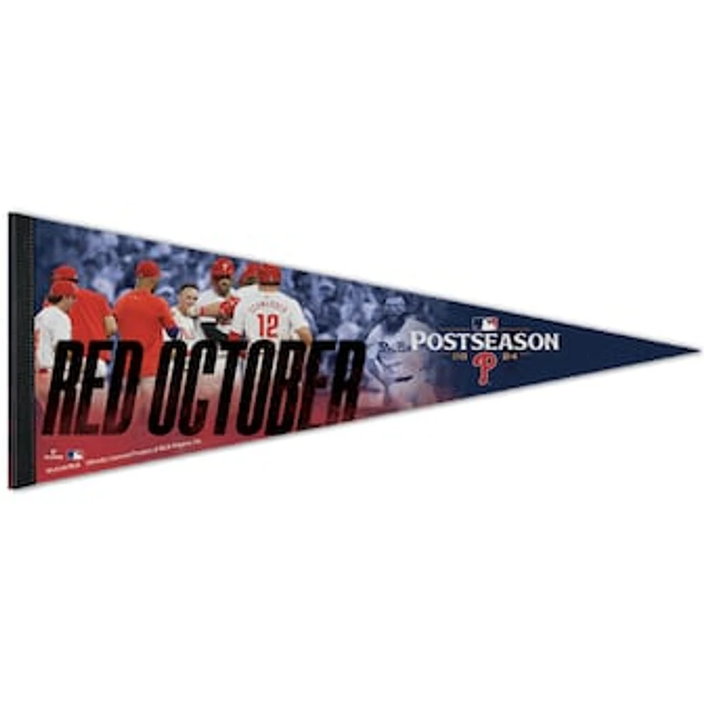 WinCraft Philadelphia Phillies 2024 MLB Postseason Red October 12" x 30" Premium Pennant