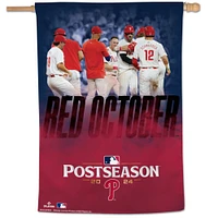 WinCraft Philadelphia Phillies 2024 MLB Postseason Red October 28" x 40" One-Sided Vertical Banner