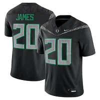 Men's Nike Jordan James Black Oregon Ducks NIL Football Game Jersey