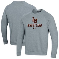 Men's Under Armour Lehigh Mountain Hawks Wrestling Rival Fleece Raglan Pullover Sweatshirt