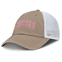 Unisex Nike Khaki/White Chicago Cubs Club Trucker Adjustable Hat