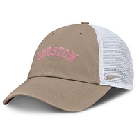 Unisex Nike Khaki/White Houston Astros Club Trucker Adjustable Hat