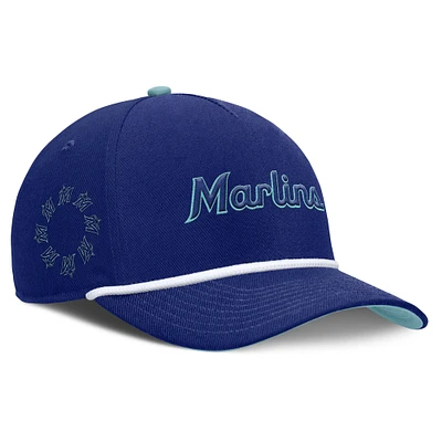 Men's Nike  Royal Miami Marlins Father's Day Rise Adjustable Hat