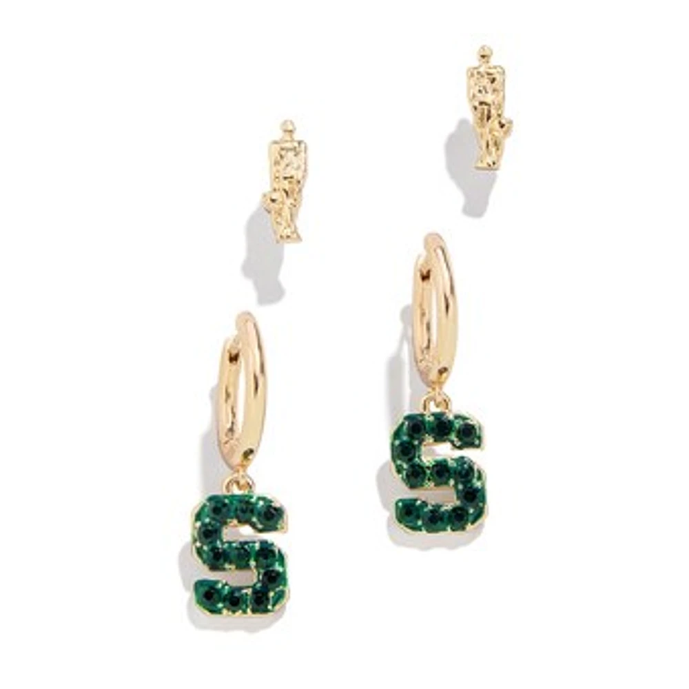 BaubleBar  Michigan State Spartans Set of Two Earrings