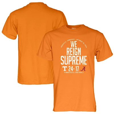 Unisex Blue 84 Tennessee Orange Volunteers vs. Alabama Crimson Tide 2024 Score T-Shirt