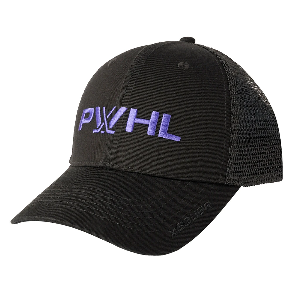 Unisex Black PWHL Meshback Adjustable Hat