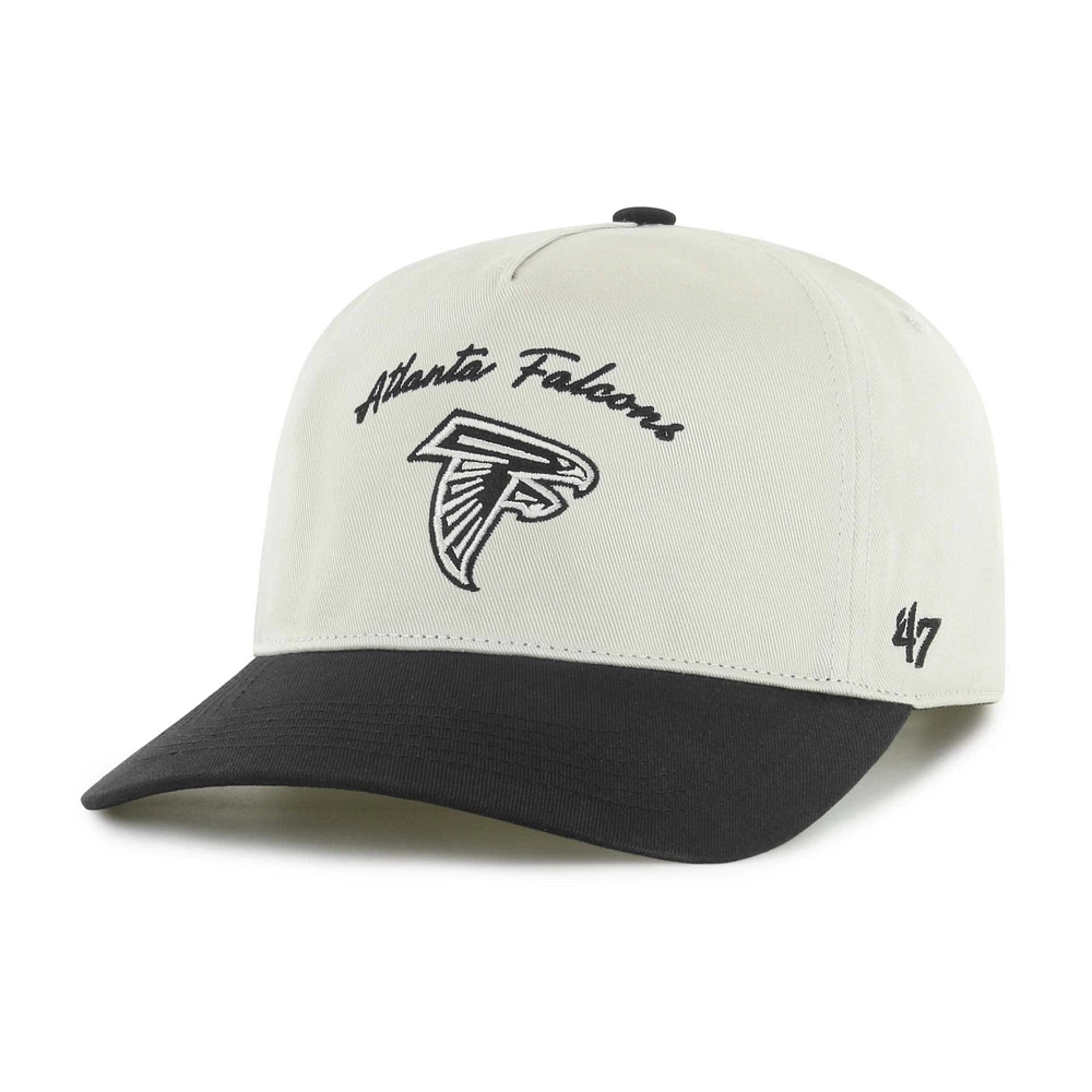 Men's '47 Cream/Black Atlanta Falcons Safe Bet Stable Hitch Adjustable Hat