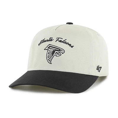 Men's '47 Cream/Black Atlanta Falcons Safe Bet Stable Hitch Adjustable Hat