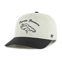 Men's '47 Cream/Black Denver Broncos Safe Bet Stable Hitch Adjustable Hat