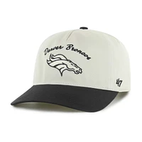 Men's '47 Cream/Black Denver Broncos Safe Bet Stable Hitch Adjustable Hat