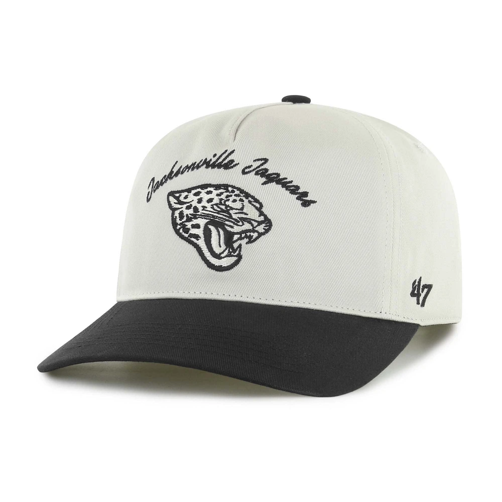 Men's '47 Cream/Black Jacksonville Jaguars Safe Bet Stable Hitch Adjustable Hat