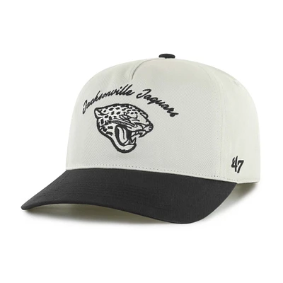Men's '47 Cream/Black Jacksonville Jaguars Safe Bet Stable Hitch Adjustable Hat