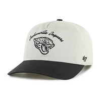 Men's '47 Cream/Black Jacksonville Jaguars Safe Bet Stable Hitch Adjustable Hat