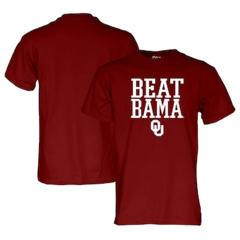 Unisex Blue 84  Crimson Oklahoma Sooners Beat Bama Rally Call T-Shirt