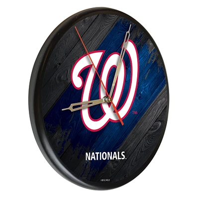 Washington Nationals 13" Solid Wood Clock