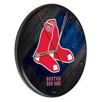 Boston Red Sox 13" Solid Wood Clock