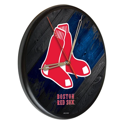 Boston Red Sox 13" Solid Wood Clock