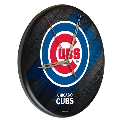 Chicago Cubs 13" Solid Wood Clock