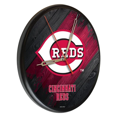 Cincinnati Reds 13" Solid Wood Clock