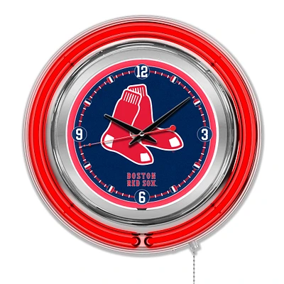 Boston Red Sox Double-Walled Neon Clock