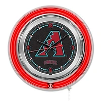 Arizona Diamondbacks Double-Walled Neon Clock
