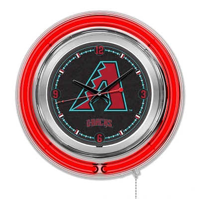 Arizona Diamondbacks Double-Walled Neon Clock