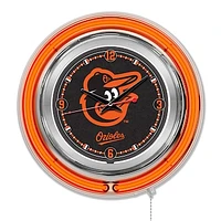 Baltimore Orioles Double-Walled Neon Clock