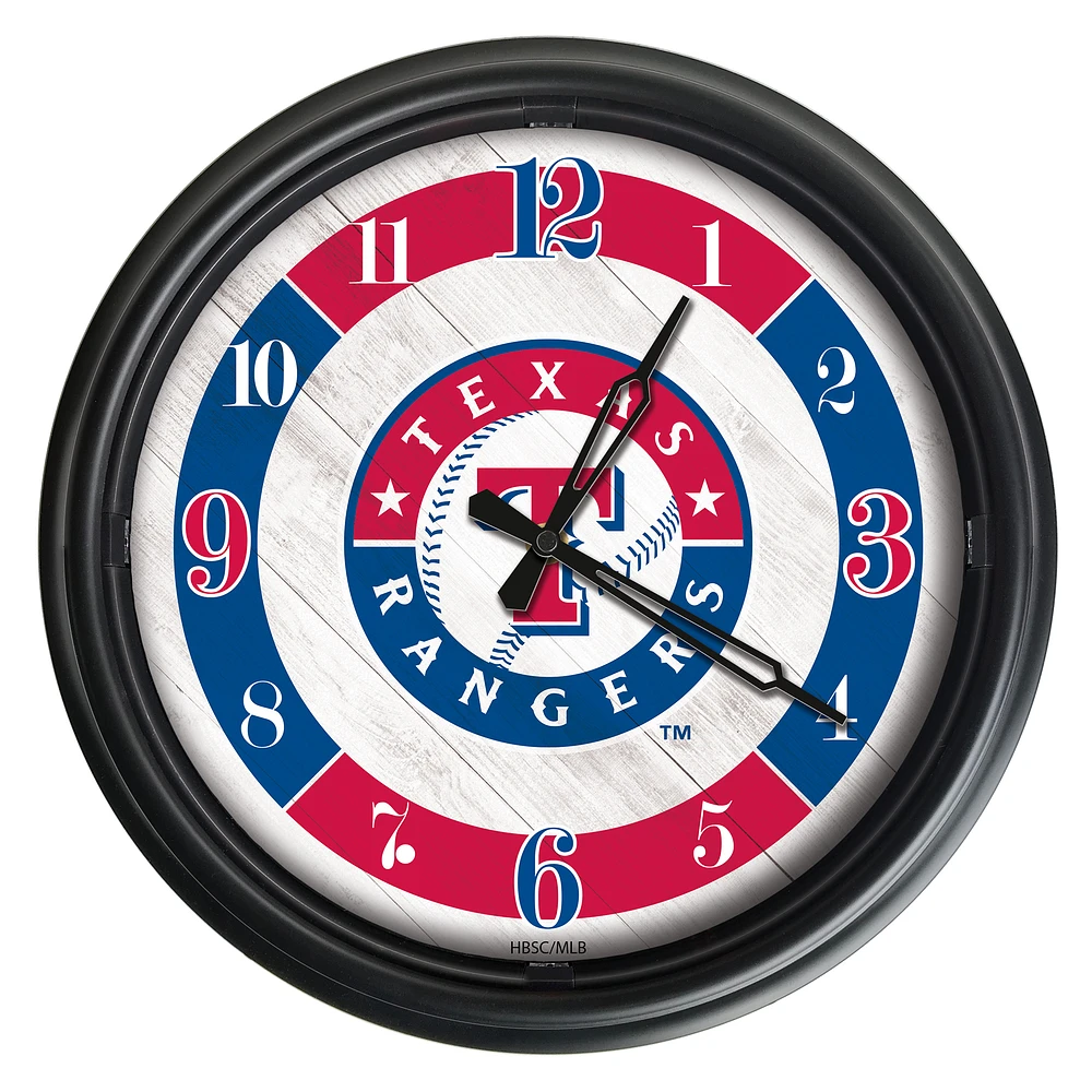 Texas Rangers Indoor/Outdoor LED Wall Clock