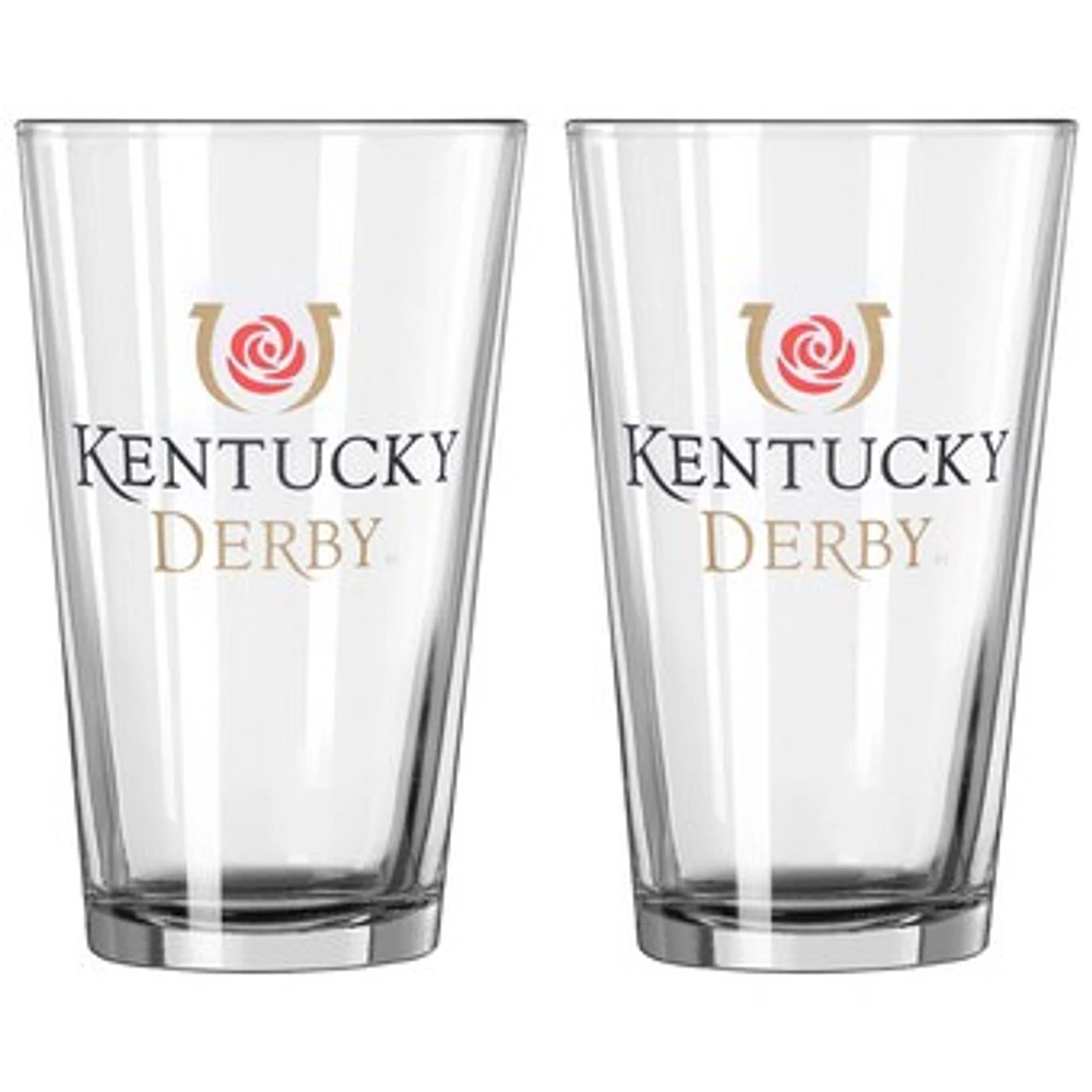 Kentucky Derby Two-Pack 16oz. Pint Glass Set