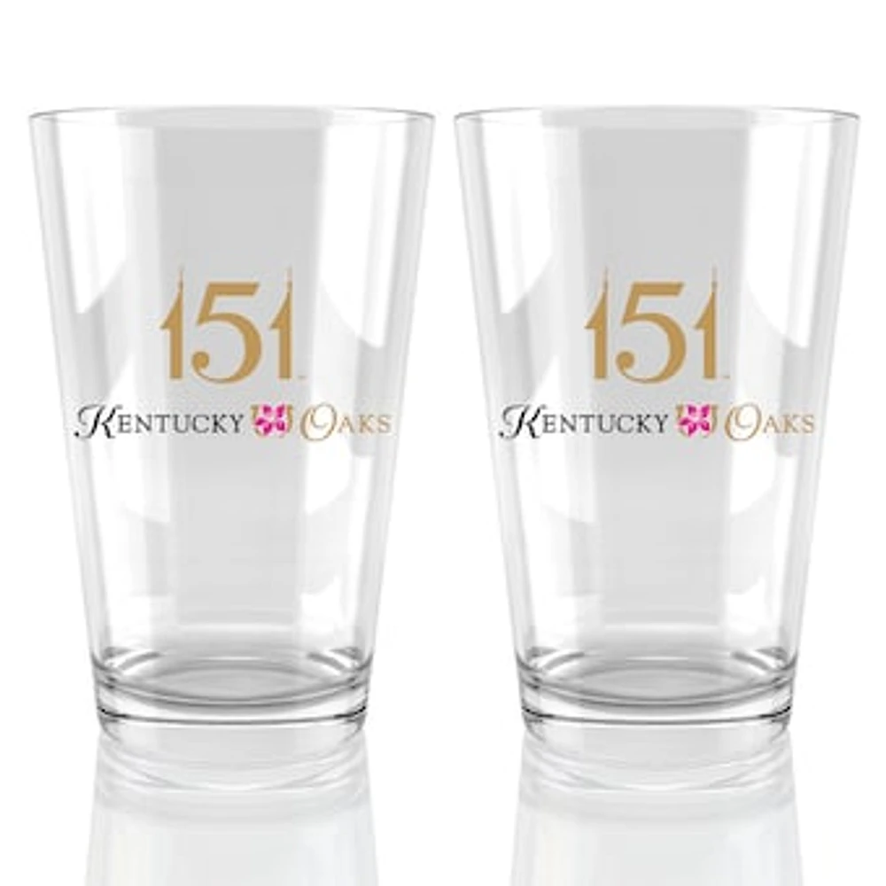 Kentucky Oaks 151 16oz. Pint Glass Two Pack