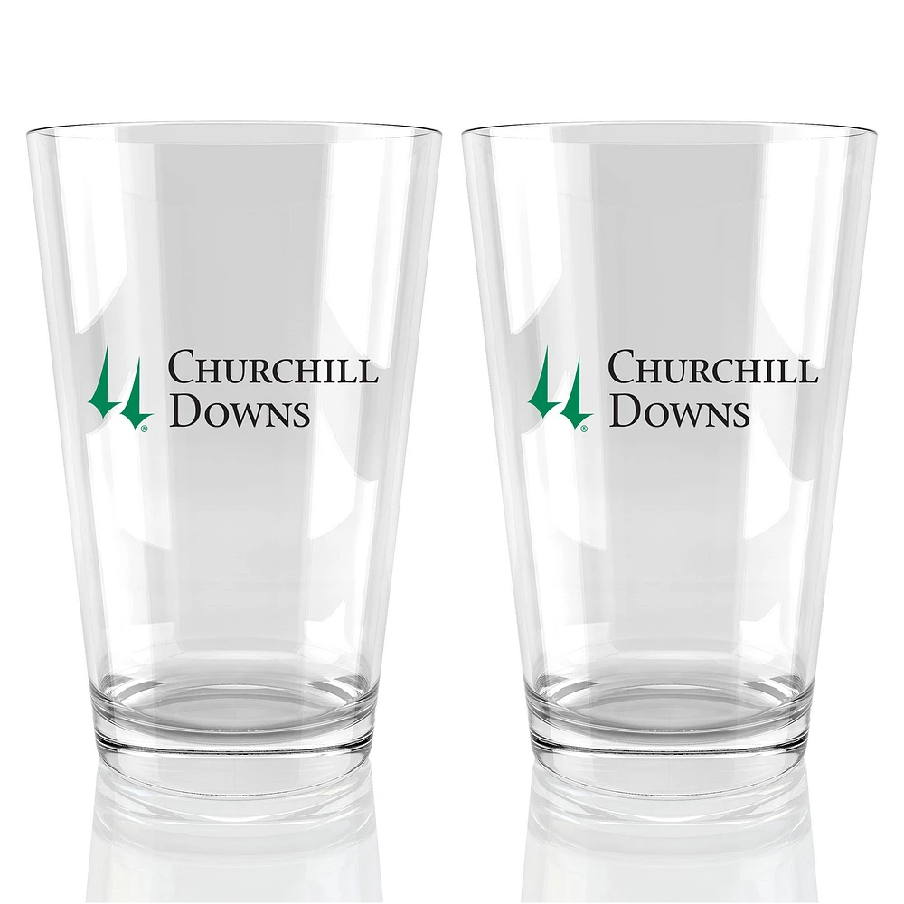 Churchill Downs Kentucky Derby 151 16oz. Pint Glass Two Pack