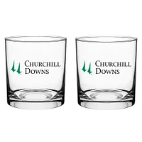 Churchill Downs Kentucky Derby 151 10 oz. Rocks Glasses Two Pack