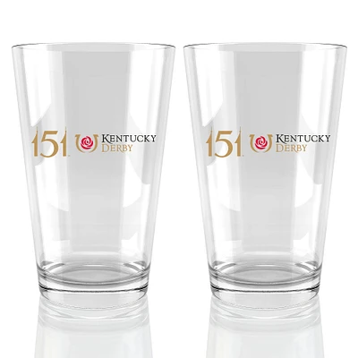 Kentucky Derby 151 16oz. Pint Glass Two Pack