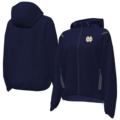 Women's Under Armour Navy Notre Dame Fighting Irish UA Storm Raglan Woven Full-Zip Hoodie