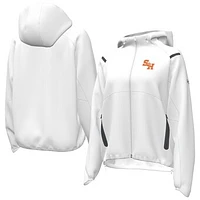 Women's Under Armour  White Sam Houston State Bearkats UA Storm Raglan Woven Full-Zip Hoodie
