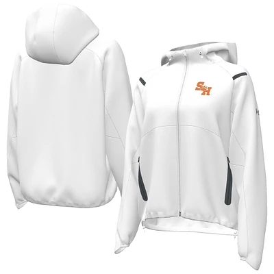 Women's Under Armour  White Sam Houston State Bearkats UA Storm Raglan Woven Full-Zip Hoodie